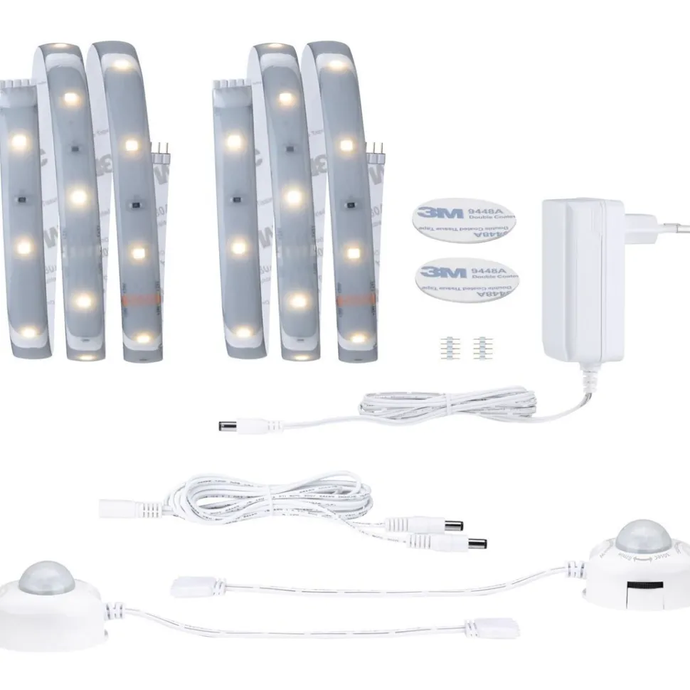 LED-valonauha Paulmann MaxLED 250 Night Comfort, 1m, IP44, 2x4W, 300lm/m, 60LEDs/m, 2700K, 24VA
