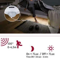 LED-valonauha Paulmann MaxLED 250 Night Comfort, 1m, IP44, 2x4W, 300lm/m, 60LEDs/m, 2700K, 24VA