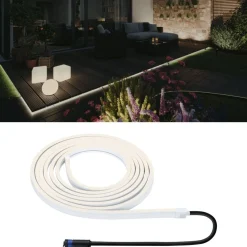 LED-valonauha Paulmann Plug & Shine Smooth, 5m, IP68, 3000K, 26W, valkoinen
