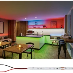 LED-valonauha Paulmann ProStrip Silver, P25, 5m, 20W, 60LEDs/m, punainen