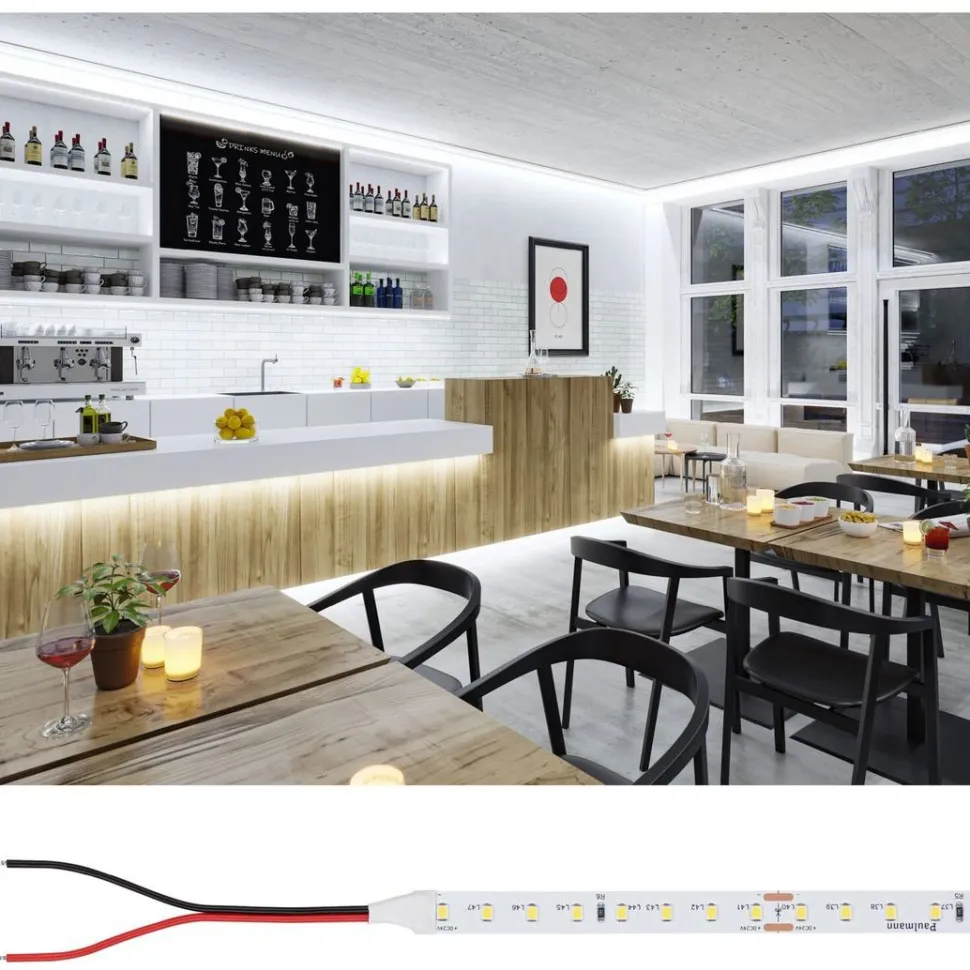 LED-valonauha Paulmann ProStrip Silver, P75, 840, 10m, 42W, 750lm/m, 96LEDs/m, 4000K