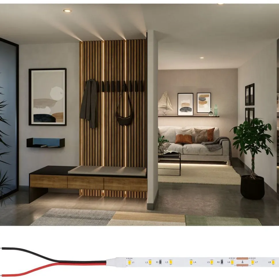 LED-valonauha Paulmann ProStrip Silver, P25, 827, 5m, 20W, 400lm/m, 60LEDs/m, 2700K