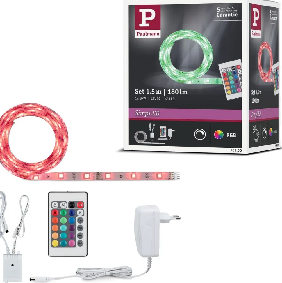 LED-valonauha Paulmann SimpLED, 1.5m, 10W, 101lm/m, RGB, 12VA