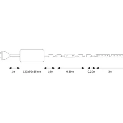 LED-valonauha Paulmann SimpLED Power, 1.5m, 17W, 1060lm/m, 4000K, 24VA
