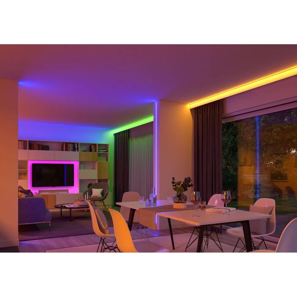 LED-valonauhasarja Paulmann SimpLED, Smart Home Zigbee 3.0, 10m, 26W, 90lm/m, 30LED/m, RGB, 36VA