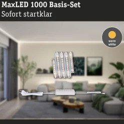 LED-valonauhasetti Paulmann MaxLED 1000, 1.5m, 11W, 1100lm/m, 4000K, 30VA, neutraali valkoinen