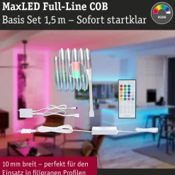 LED-valonauhasetti Paulmann MaxLED 500, COB, 1.5m, 10W, 530lm/m, RGBW+, 24VA