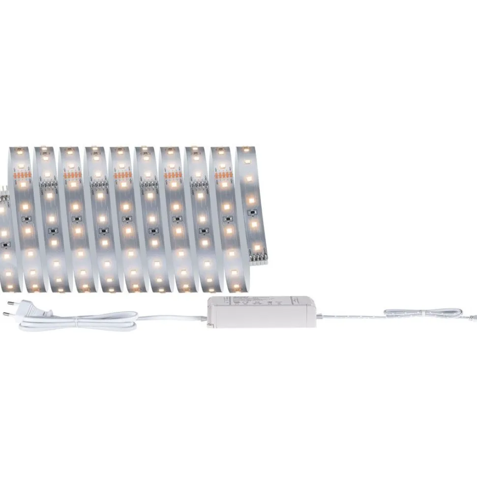 LED-valonauhasetti Paulmann MaxLED 500, 1.5m, 5.5W, 550lm/m, 4000K, 20VA, neutraali valkoinen