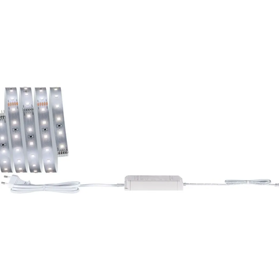 LED-valonauhasetti Paulmann MaxLED 500, 1.5m, 5.5W, 550lm/m, 4000K, 20VA, neutraali valkoinen