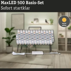 LED-valonauhasetti Paulmann MaxLED 500, 1.5m, 5.5W, 550lm/m, 4000K, 20VA, neutraali valkoinen