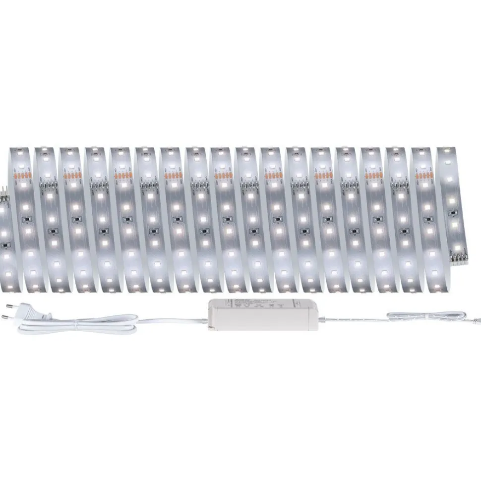 LED-valonauhasetti Paulmann MaxLED 500, 1.5m, 5.5W, 550lm/m, 4000K, 20VA, neutraali valkoinen
