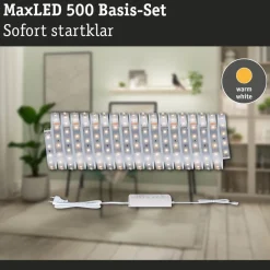 LED-valonauhasetti Paulmann MaxLED 500, 1.5m, 5.5W, 550lm/m, 4000K, 20VA, neutraali valkoinen