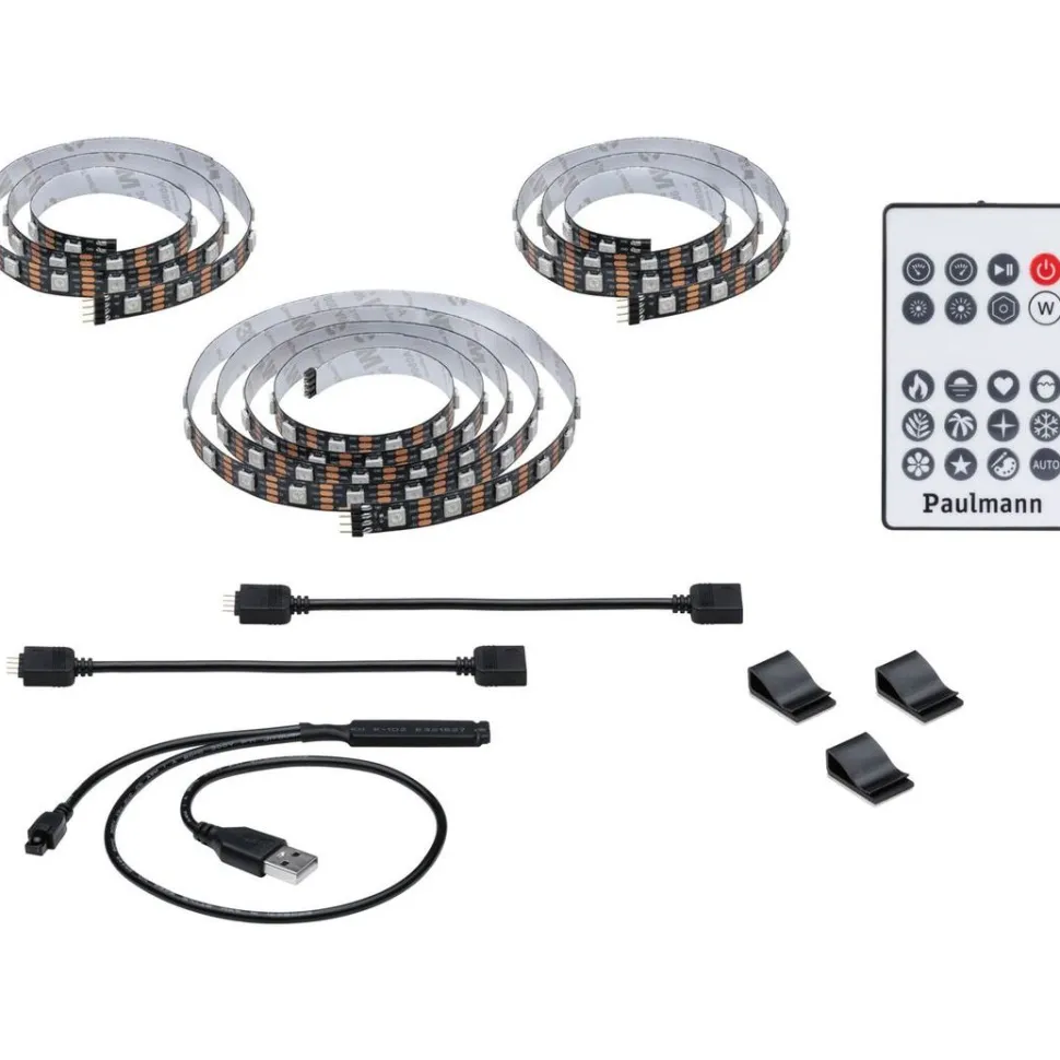 LED-valonauha televisioon Paulmann EntertainLED, USB, 55'', 2m, 3,5W, 60LEDs/m, RGB+