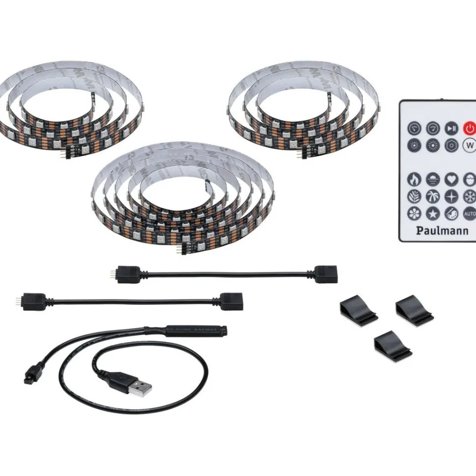 LED-valonauha televisioon Paulmann EntertainLED, USB, 55'', 2m, 3,5W, 60LEDs/m, RGB+