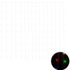 LED-valonauhaverho keijuvalot 3x3m 300xLED sininen 8 toimintoa