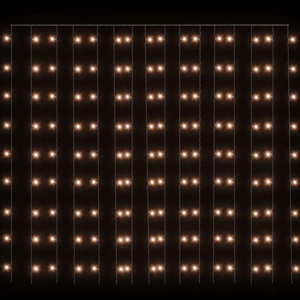 LED-valonauhaverho keijuvalot 3x3m 300xLED sininen 8 toimintoa