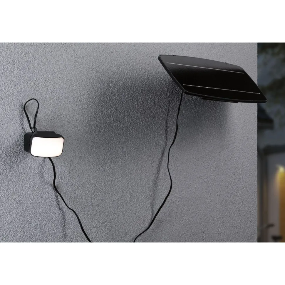LED-valonheitin aurinkokennolla Paulmann Solar Smart Home Zigbee 3.0 Flotas, IP65, 3000K, 700lm, antrasiitti
