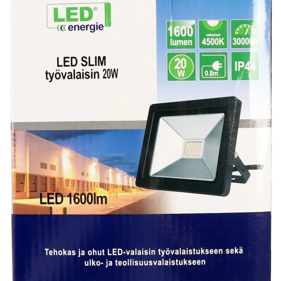 LED-valonheitin Led Energie Slim, 20W, 2000lm, 4500K