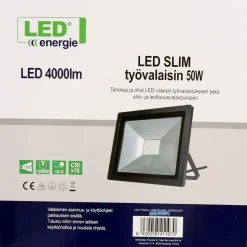 LED-valonheitin Led Energie Slim, 50W, 5000lm, 4500K