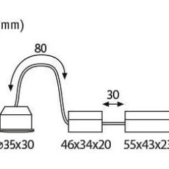LED-valonlähde Nova Mini Coin -valaisimiin Paulmann, Ø35mm, 4W, 310lm, 2700K, kirkas