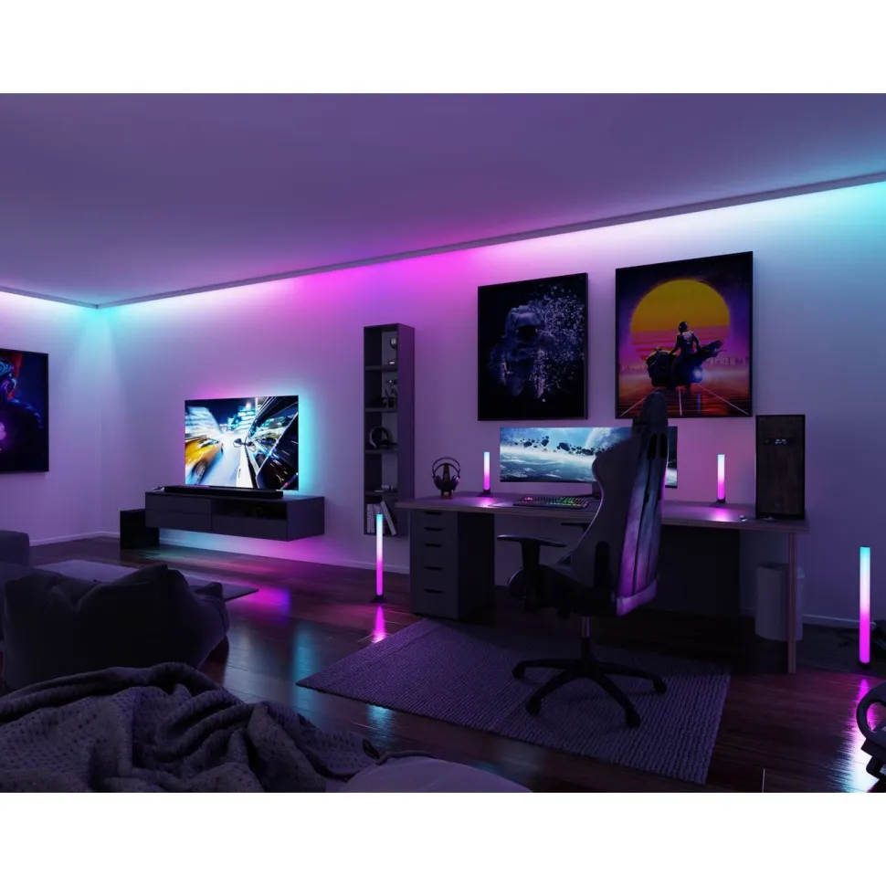 LED-valopalkki Paulmann EntertainLED, 2 kpl, 30.5cm, 2x0,6W, 2x24lm, RGB