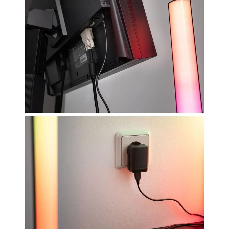 LED-valopalkki Paulmann EntertainLED, 2 kpl, 30.5cm, 2x0,6W, 2x24lm, RGB