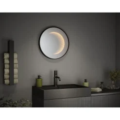 LED-valopeili Paulmann Miro Ø50cm IP44 70lm 11.5W mattamusta