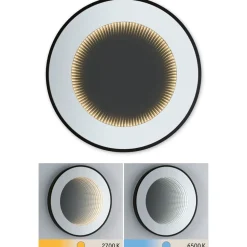 LED-valopeili Paulmann Miro Ø50cm IP44 70lm 11.5W mattamusta