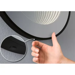 LED-valopeili Paulmann Miro Ø50cm IP44 70lm 11.5W mattamusta