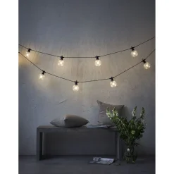 LED-valosarja Star Trading Circus Comb, 10-osainen, 4.5m, musta/kirkas