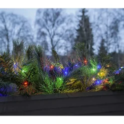 LED-valosarja Star Trading Dew Drop Micro, 15m, vihreä/RGB