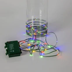 LED-valosarja Star Trading Dew Drop Micro, 7.2m, vihreä/RGB