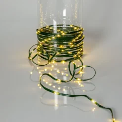 LED-valosarja Star Trading Dew Drop Micro, 15m, vihreä