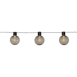 LED-valosarja Star Trading Archy, 10-osainen, 3.6m, musta/savunharmaa