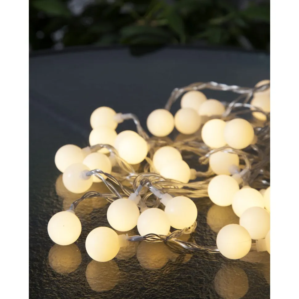 LED-valosarja Star Trading Berry, 735 cm, opaalivalkoinen