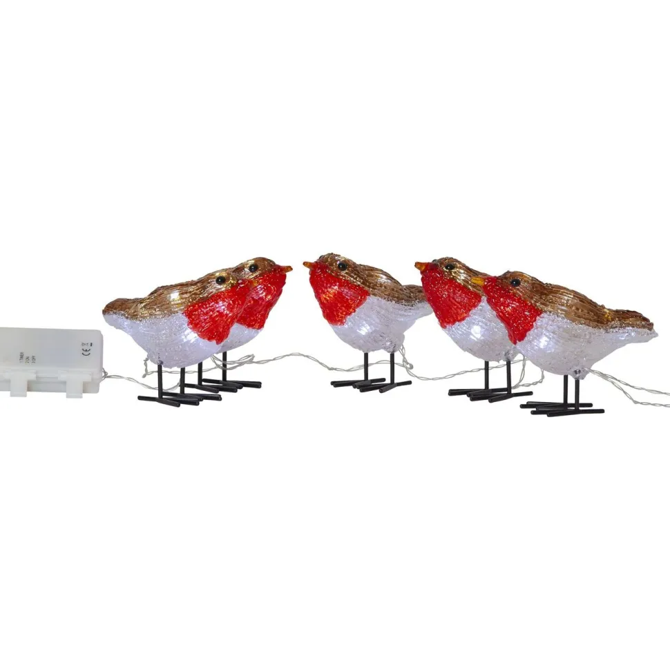 LED-valosarja Star Trading Crystalo linnut 130 cm