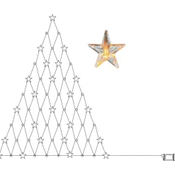 LED-valoverkko Star Trading Star Curtain 120cm, läpinäkyvä