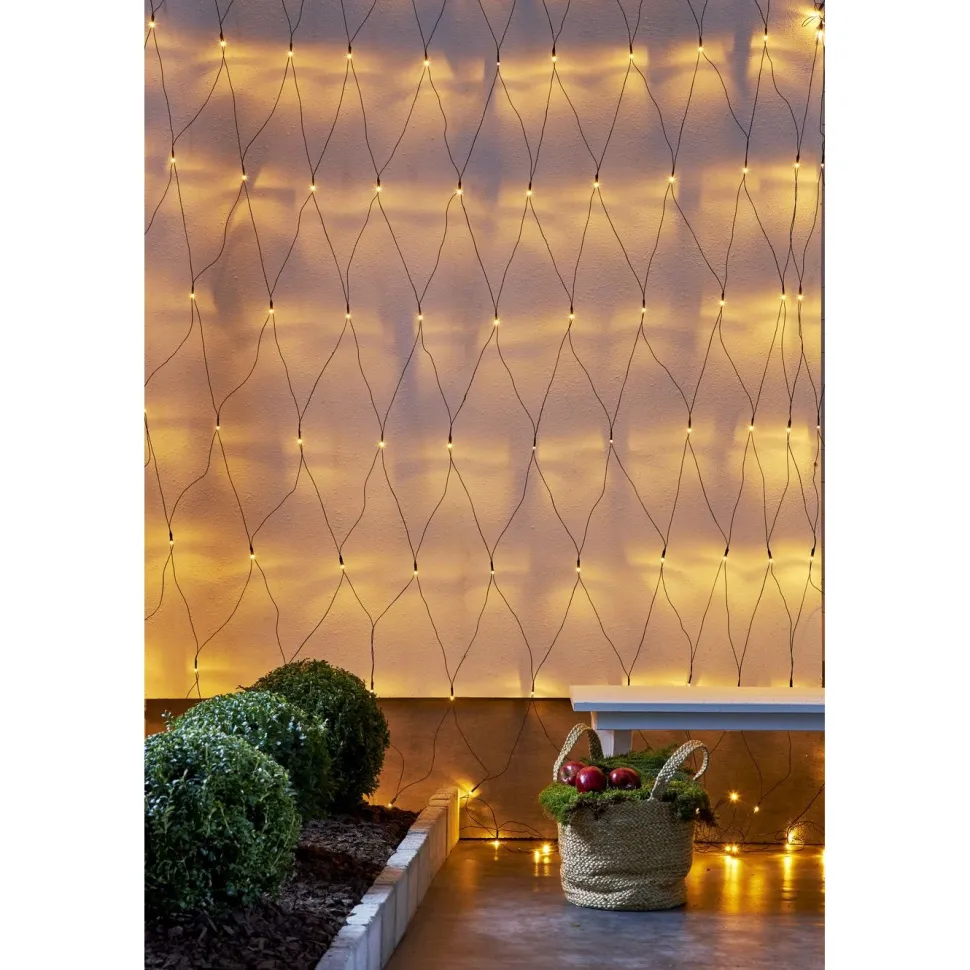 LED-valoverkko Star Trading Golden Warm White 200 valoa 3x3 m