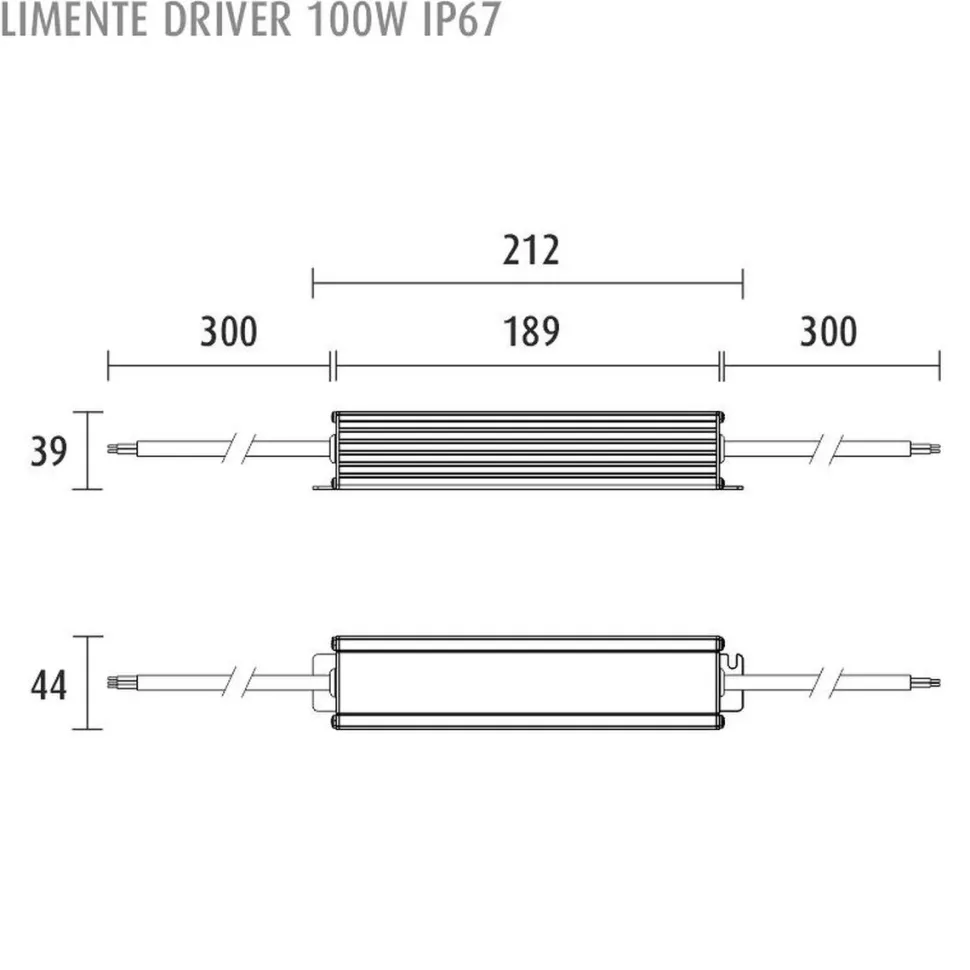 LED-virtalähde Limente 24V 100W IP67 ulkokäyttöön