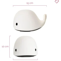 LED-yölamppu Paulmann Pauleen Whale, RGBW+, valkoinen