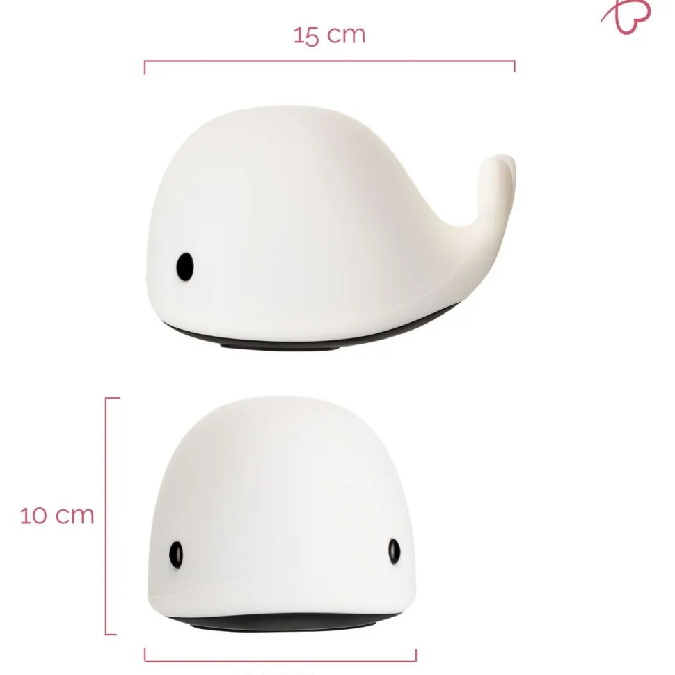 LED-yölamppu Paulmann Pauleen Whale, RGBW+, valkoinen