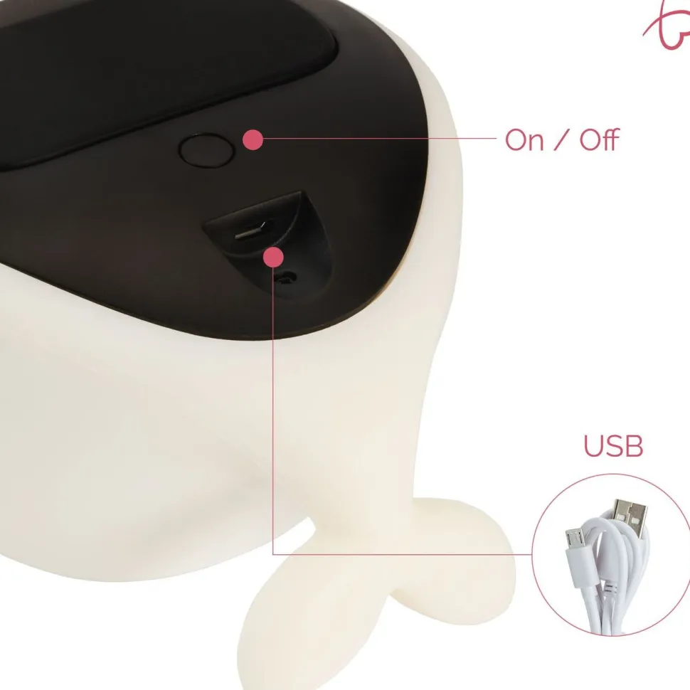 LED-yölamppu Paulmann Pauleen Whale, RGBW+, valkoinen