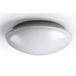 LED-yleisvalaisin Ensto AVR254 8W/830 Ø254x90 mm IP54 vaaleanharmaa