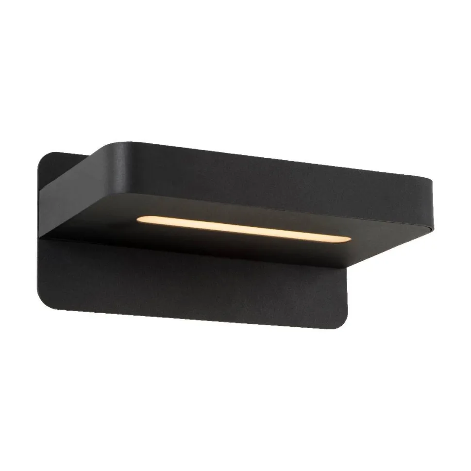 LED-yöpöytävalaisin Lucide Atkin 14x25x11,5cm 5W musta