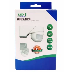 Liiketunnistin ulkokäyttöön LED Energie 115x72x75 mm seinä-/kattokiinnitys
