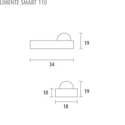 Liiketunnistin Limente Smart 110 PIR valaistuksen ohjain 4 kpl