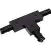 Liitin Lucide Track T-connector, musta, 1-vaihe kiskoon