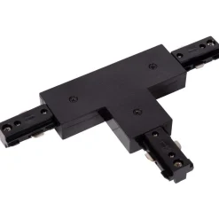Liitin Lucide Track T-connector, musta, 1-vaihe kiskoon