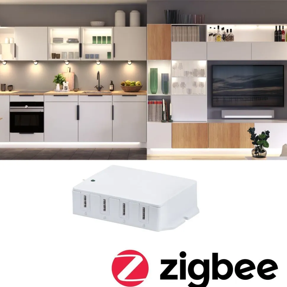 Liitin Paulmann Clever Connect Border, Smart Home Zigbee 3.0, valkoinen