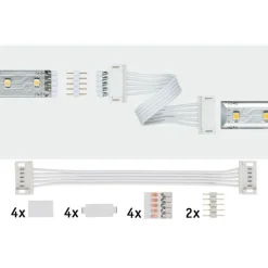 Liitinsetti Paulmann MaxLED Universal, 100x19mm, max.144W, valkoinen